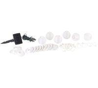 Lunartec Guirlande LED solaire blanc chaud avec 20 lampions - 6 m