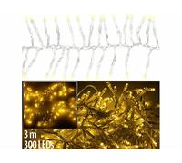 Lunartec Guirlande lumineuse à LED blanc chaud connectée - câble 3 m transparent