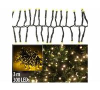 Lunartec Guirlande lumineuse à LED blanc chaud connectée - câble 3 m vert