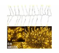 Lunartec Guirlande lumineuse à LED blanc chaud connectée - câble 6 m transparent