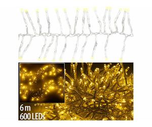 Lunartec Guirlande lumineuse à LED blanc chaud connectée - câble 6 m transparent