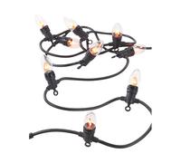 Lunartec Guirlande lumineuse décorative 4,2 m à 10 ampoules effet flammes