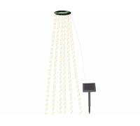 Lunartec Guirlande lumineuse solaire à effet cascade 12 fils / 300 LED - Blanc chaud