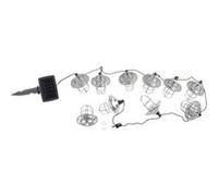 : Guirlande lumineuse solaire à LED avec 10 lanternes en métal - 1,6 mètre