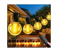 Lunartec Guirlande lumineuse télécommandée 43 ampoules LED G40 - 30 m