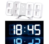 Lunartec Horloge à LED avec fonction réveil et luminosité variable, 21 cm
