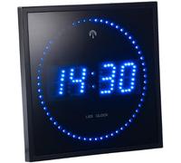 Lunartec Horloge Digitale Murale radiopilotée avec 170 LED - Bleu