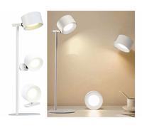 Lunartec Lampe 3 en 1 rechargeable avec tête amovible magnétique - coloris blanc