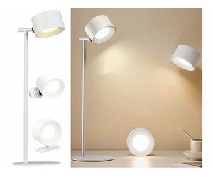 Lunartec Lampe 3 en 1 rechargeable avec tête amovible magnétique - coloris blanc