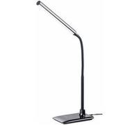 Lunartec : Lampe de bureau à LED avec col de cygne 6 W avec variateur Noir G