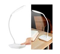 Lunartec Lampe de bureau LED COB rechargeable à col de cygne