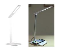 Lunartec Lampe de bureau avec chargement compatible Qi et luminosité/couleurs réglables