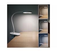 Lunartec Lampe de lecture rechargeable LED CCT avec pince et col de cygne