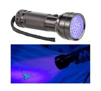 Lunartec Lampe de poche UV et testeur de billets nomade 2 en 1 à 51 LED
