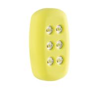 Lunartec : Lampe de sécurité 6 LED / 15 lm à chargement cinétique Noir G