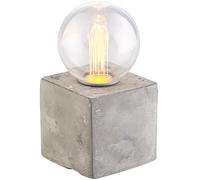 Lunartec Lampe de table décorative à LED avec socle en béton, alimentation par piles ou USB