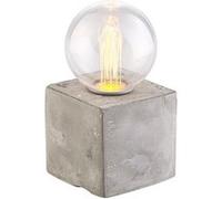Lunartec Lampe de table décorative à LED Socle en béton alimentation par piles ou USB