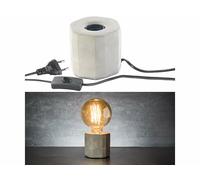 Lunartec Lampe de table décorative en béton E27 / jusqu'à 40 W / coloris gris
