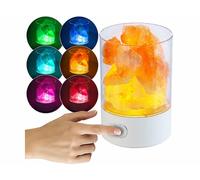 Lunartec : Lampe de table LED RVB avec cristaux de sel naturels Multicolore G
