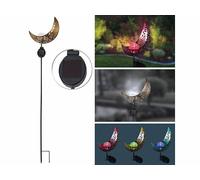 Lunartec Lampe Lune solaire sur piquet avec LED RVB