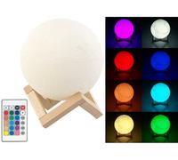 Lunartec Lampe lune télécommandée – Luminosité et couleurs variables – Ø 15 cm