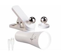 Lunartec Lampe magnétique rechargeable murale et à pince - coloris blanc