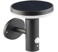 Lunartec Lampe murale solaire à LED 600lm "WL-600.solar" avec détecteurs