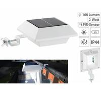 Lunartec Lampe Solaire à LED pour gouttière 160 LM / 2 W avec capteur PIR - ...