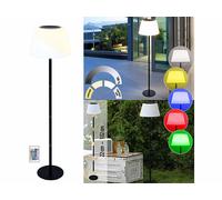 Lunartec Lampe sur pied solaire télécommandée LED RVB CCT