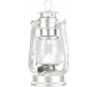 Lampe-tempête LED à piles à intensité variable 200 lm / 3W / 8000K - Argent [Lunartec]