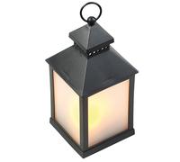 Lunartec - Lanterne à LED effet flamme avec minuteur - Noir