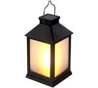 Lunartec Lanterne de Jardin Solaire à 12 LED Effet Flamme