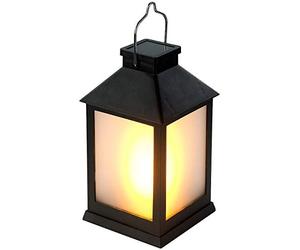 Lunartec Lanterne de Jardin Solaire à 12 LED Effet Flamme
