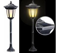 Lunartec Lanterne solaire sur pied 24 LED effet flamme