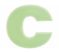 Lunartec Lettre pour numéro de maison phosphorescent - ''C''