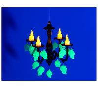 Lunartec Lustre avec bougies à LED et crânes phosphorescents