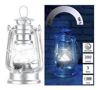 Lunartec Mini Lampe-tempête LED à Piles à intensité Variable 200lm / 3W / 80...