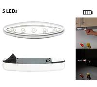 Lunartec Mini spot mobile Stick'N'Push Silver Giant avec 5 LED