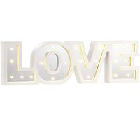 Lunartec Miroir décoratif lumineux sans fil "LOVE" avec fonction minuteur