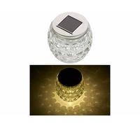 Lunartec Photophore en verre à LED à alimentation solaire, Ø 10 cm "Layna"