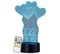 Lunartec Socle lumineux décoratif à LED "LS-7.3D" - Motif Love