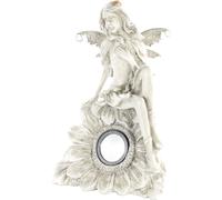 Lunartec Statue de fée assise avec lampe LED solaire