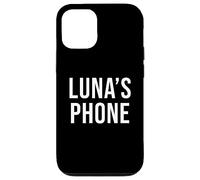 Luna's Phone Noir Blanc Nom Luna Coque pour iPhone 12/12 Pro