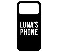 Luna's Phone Noir Blanc Nom Luna Coque pour iPhone 17 Pro Max