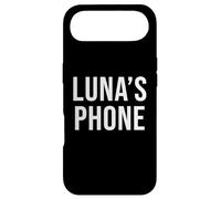 Luna's Phone Noir Blanc Nom Luna Coque pour iPhone Air