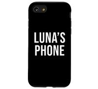 Luna's Phone Noir Blanc Nom Luna Coque pour iPhone SE (2020) / 7/8