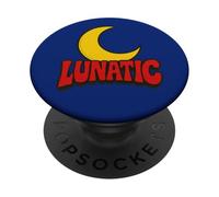 Lunatic Moon Child Luna Tic Crescent Dreamer Astrology Vibes PopSockets PopGrip Adhésif