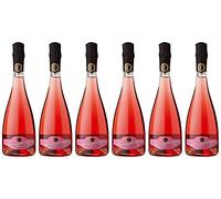 Lunato - Lambrusco Rosé DOC, Vin Rosé pétillant d'Italie (6 x 0.75 L)