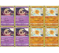 Lunatone 034/078 & Solrock 039/078 - Lot de 8 cartes Pokemon Go