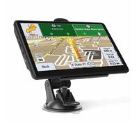 LUNAVO Navigateur de voiture GPS 7 pouces Écran tactile HD Navigation pratique pour caravane Navigateur vocal Guidage vocal